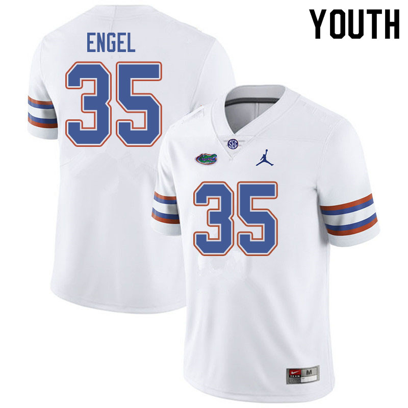 Jordan Brand Youth #35 Kyle Engel Florida Gators College Football Jerseys Sale-White